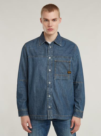 1-Pocket Regular Denim Shirt